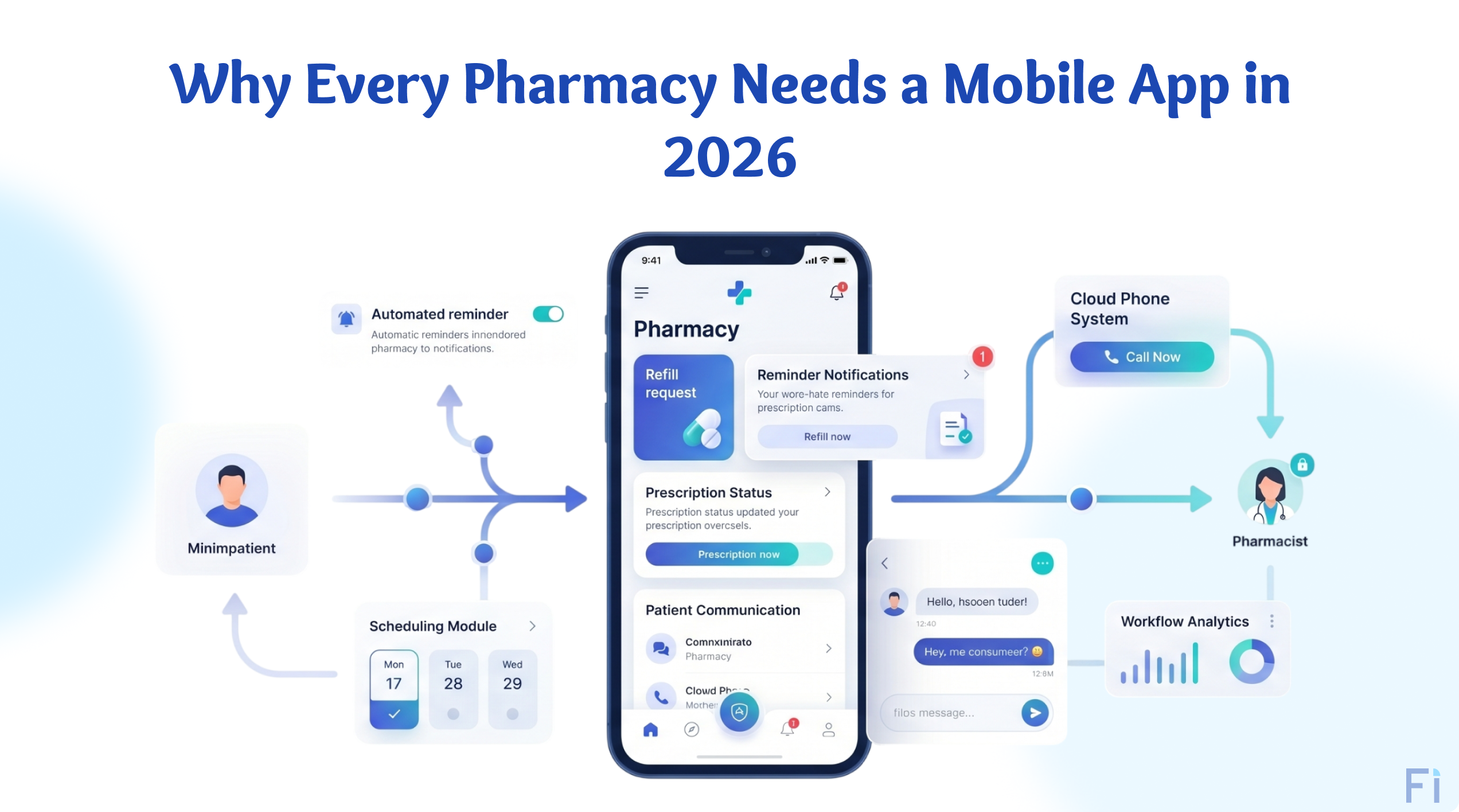 Pharmacy mobile app for refills and reminders