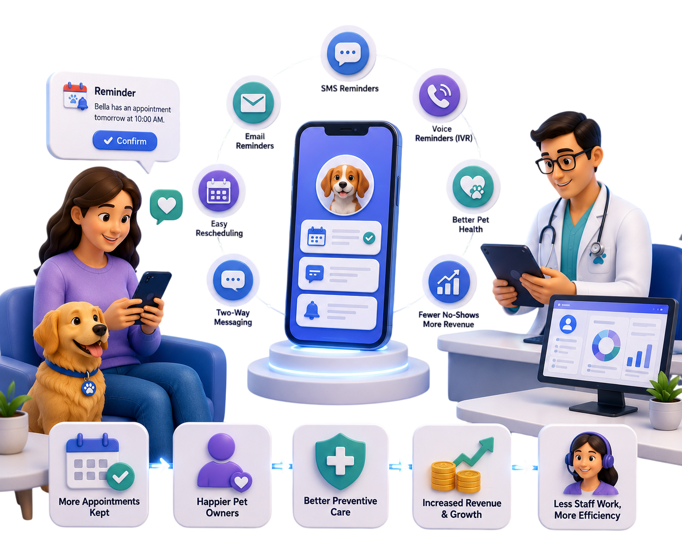 Why Pet Owners Prefer Online Reminders for Veterinary Visits