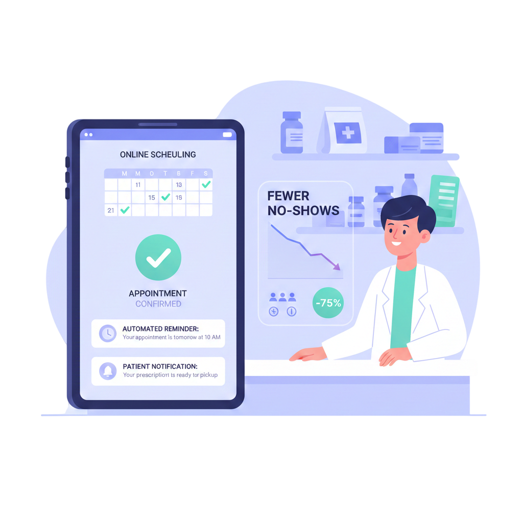 How Online Scheduling Reduces Pharmacy No-Shows in 2025